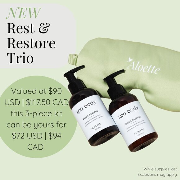 Aloette Rest & Restore Trio - Picture 1 of 1